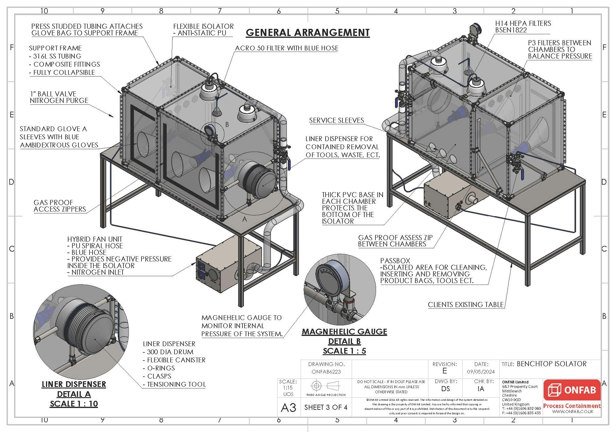 ONFAB6223 BENCHTOP ISOLATOR REV E Page 3