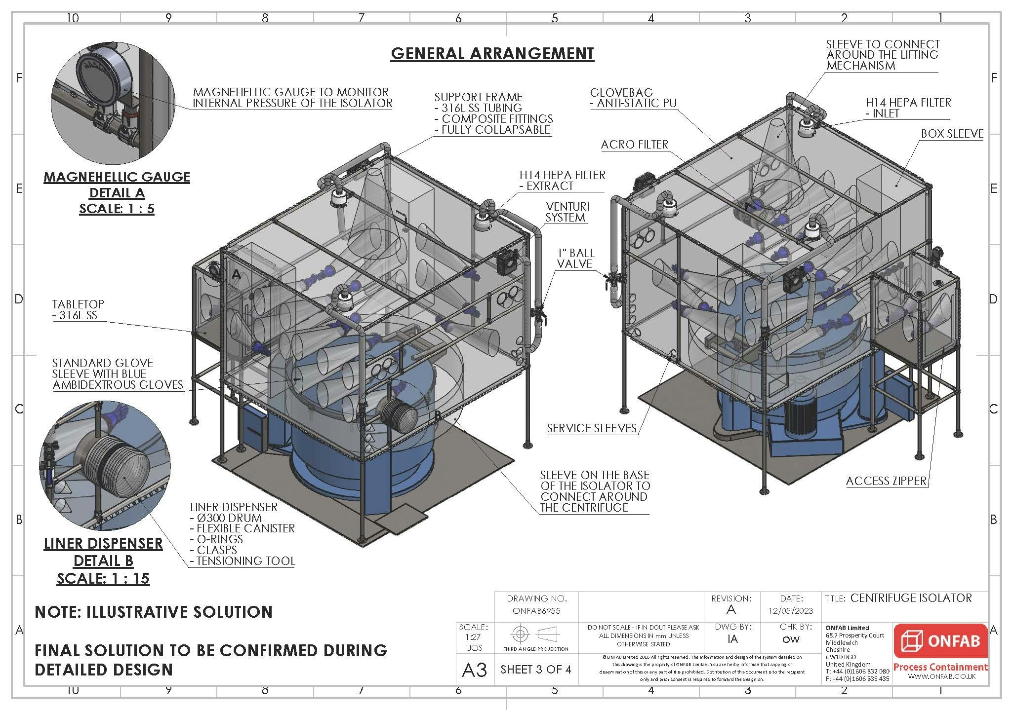 ONFAB6955 CENTRIFUGE ISOLATOR REV A Page 3